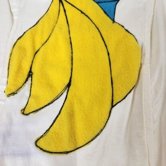 Vintage Smurf Smurfette Lace Up Over Bust Corset Top White Womens M Cosplay - Picture 3 of 9